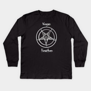 Flex your Vegan Satanism Kids Long Sleeve T-Shirt